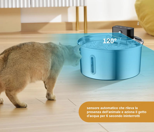 HydroPetPro™ Fontanella 7 litri senza fili ricaricabile per gatti e cani